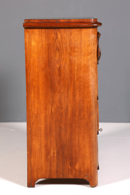 Stilvolle Louis Philippe Kommode Gründerzeit Vertiko Schubladen Kommode um 1880