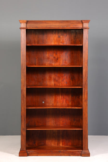 Traumhaftes XXL massiv Sheesham Holz Regal Indisch Kolonial Antik Stil Bücherregal Buchablage Bibliothek