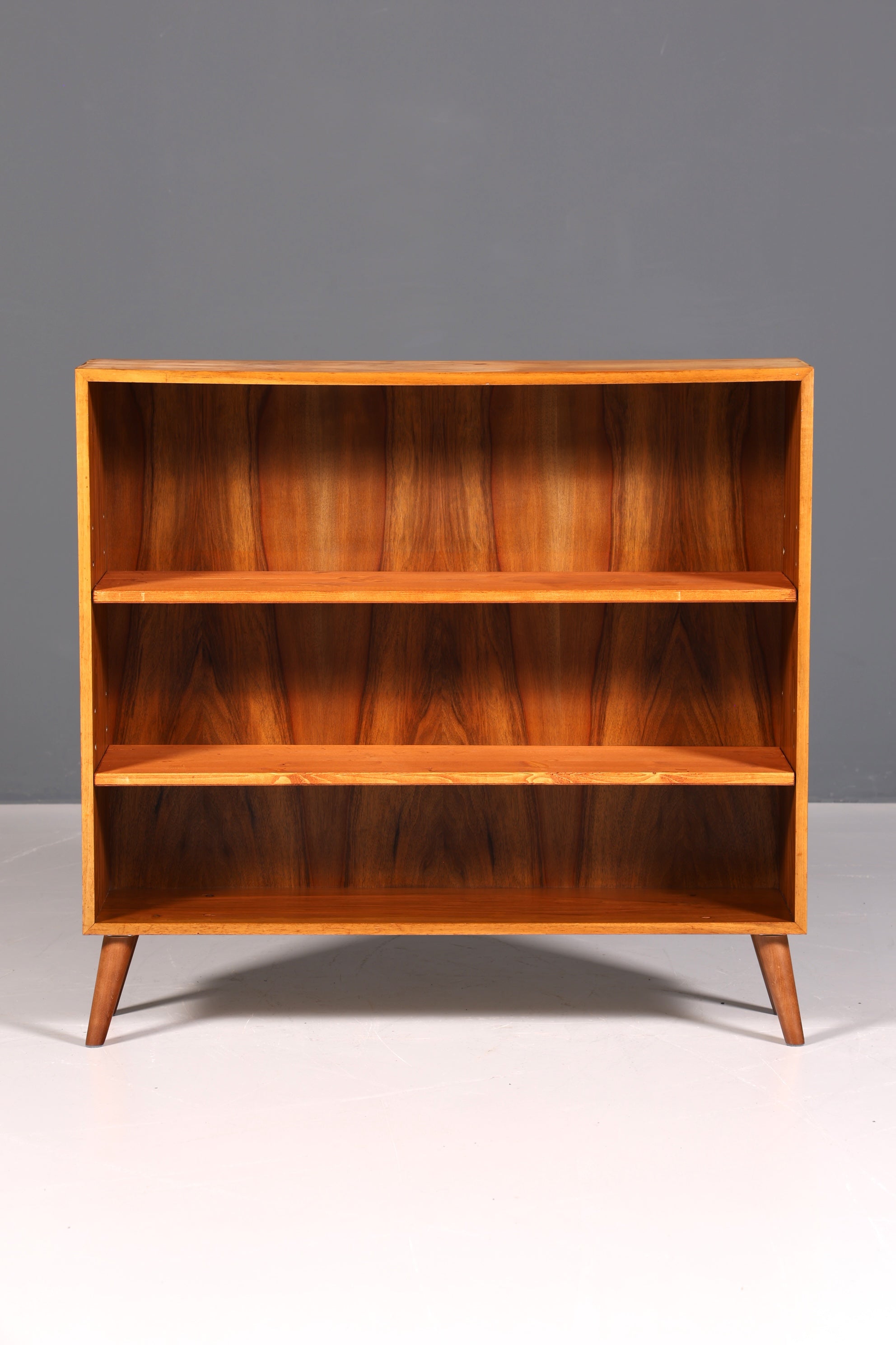 Stilvolles Original Musterring Regal Mid Century Bücherregal Retro echt Holz Buchablage