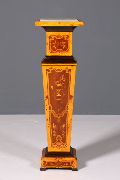 Traumhafte Barock Stil Säule Louis XV Blumensäule Naturstein Marmor Ablage Tisch