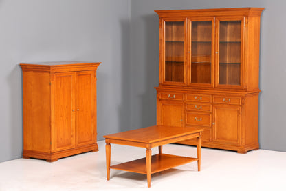 Wunderschöner Original Selva Vitrine Antik Stil massiv Holz Buffet Villa Borghese Schrank Bibliothek