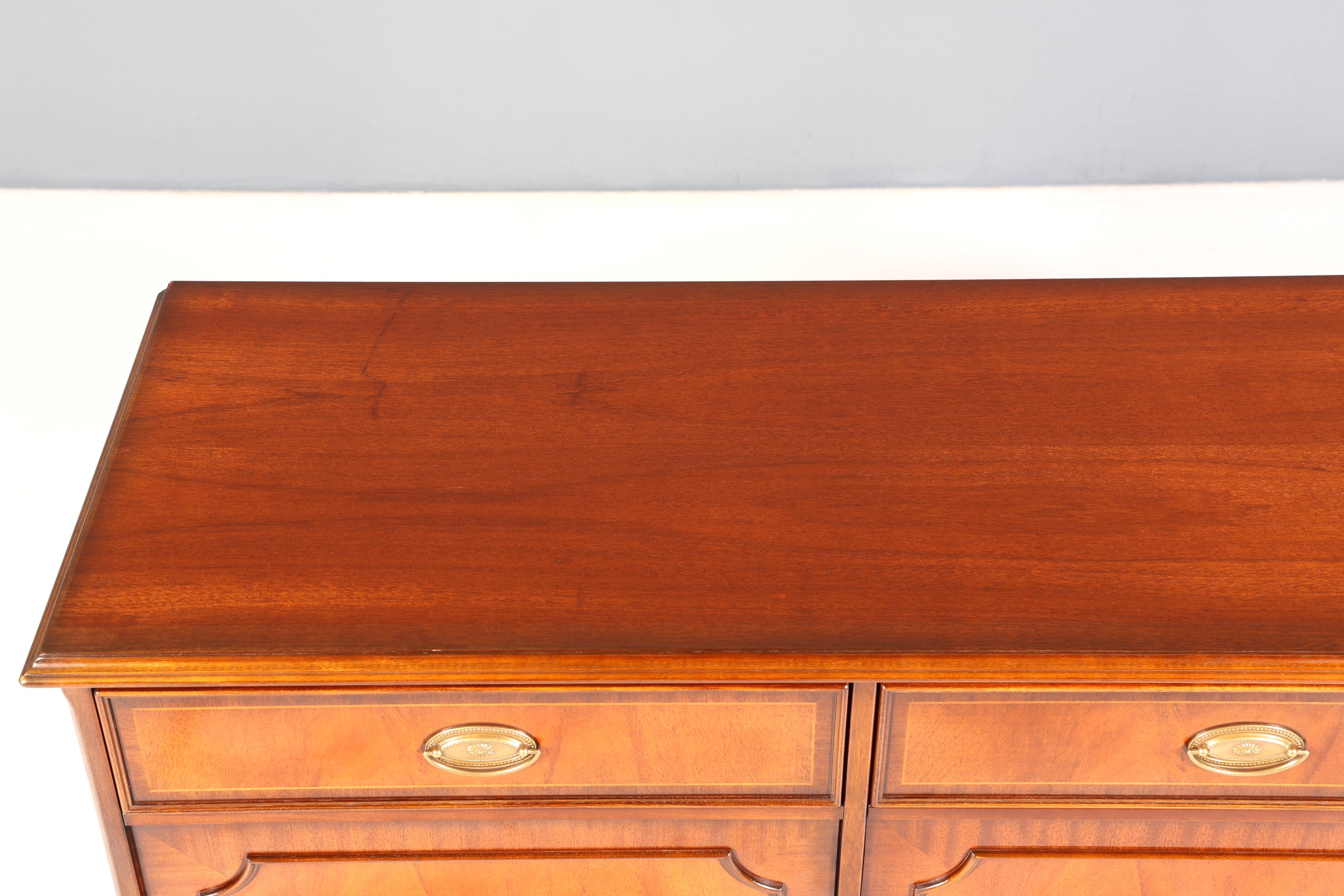 Traumhaftes Englisches Sideboard Original Heldense Buffet Antik Stil Mahagoni Schrank Anrichte