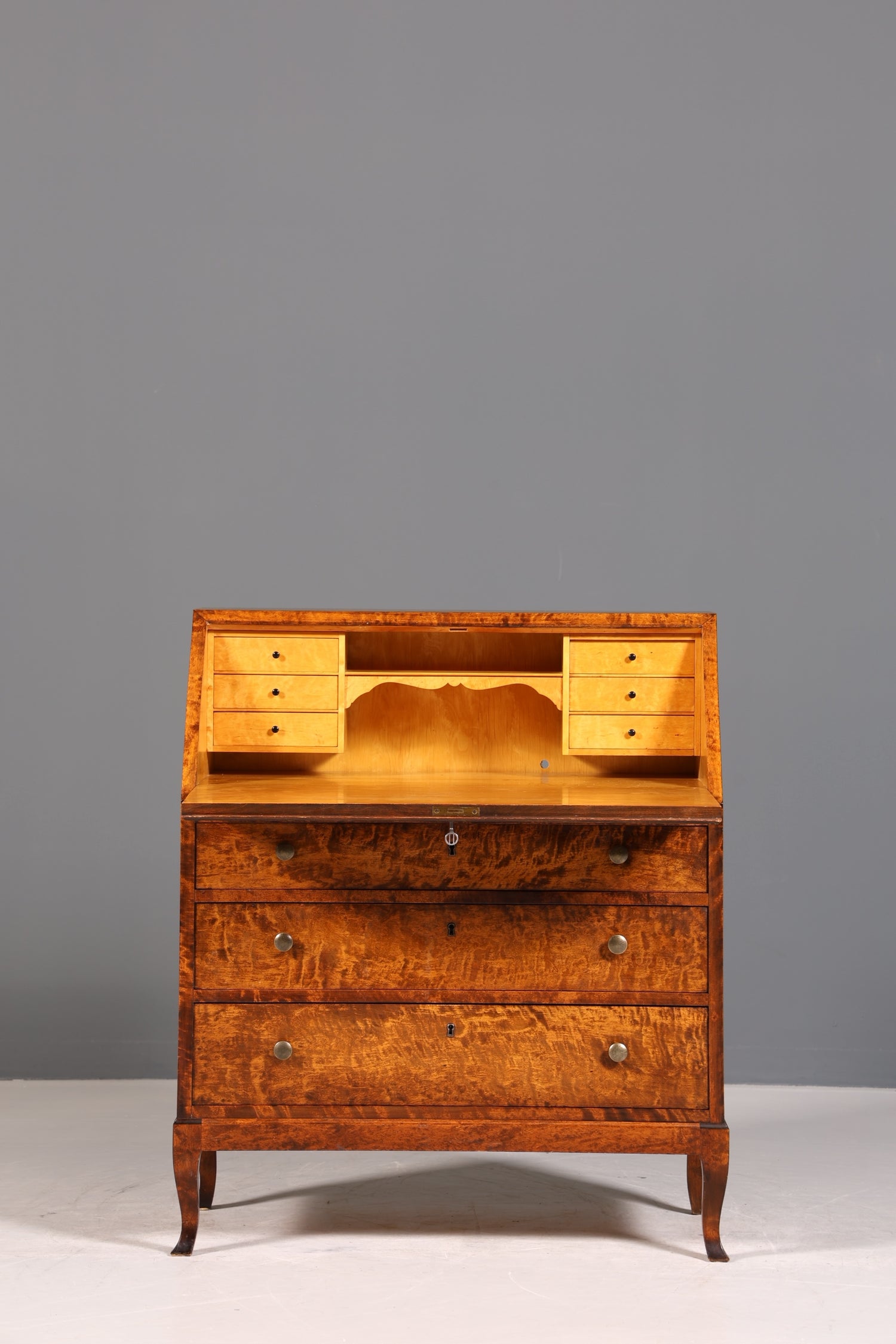 Edler Sekretär im Art Deco Stil Antik um 1930 Büro Kommode Schreibkommode Bürotisch Secretary