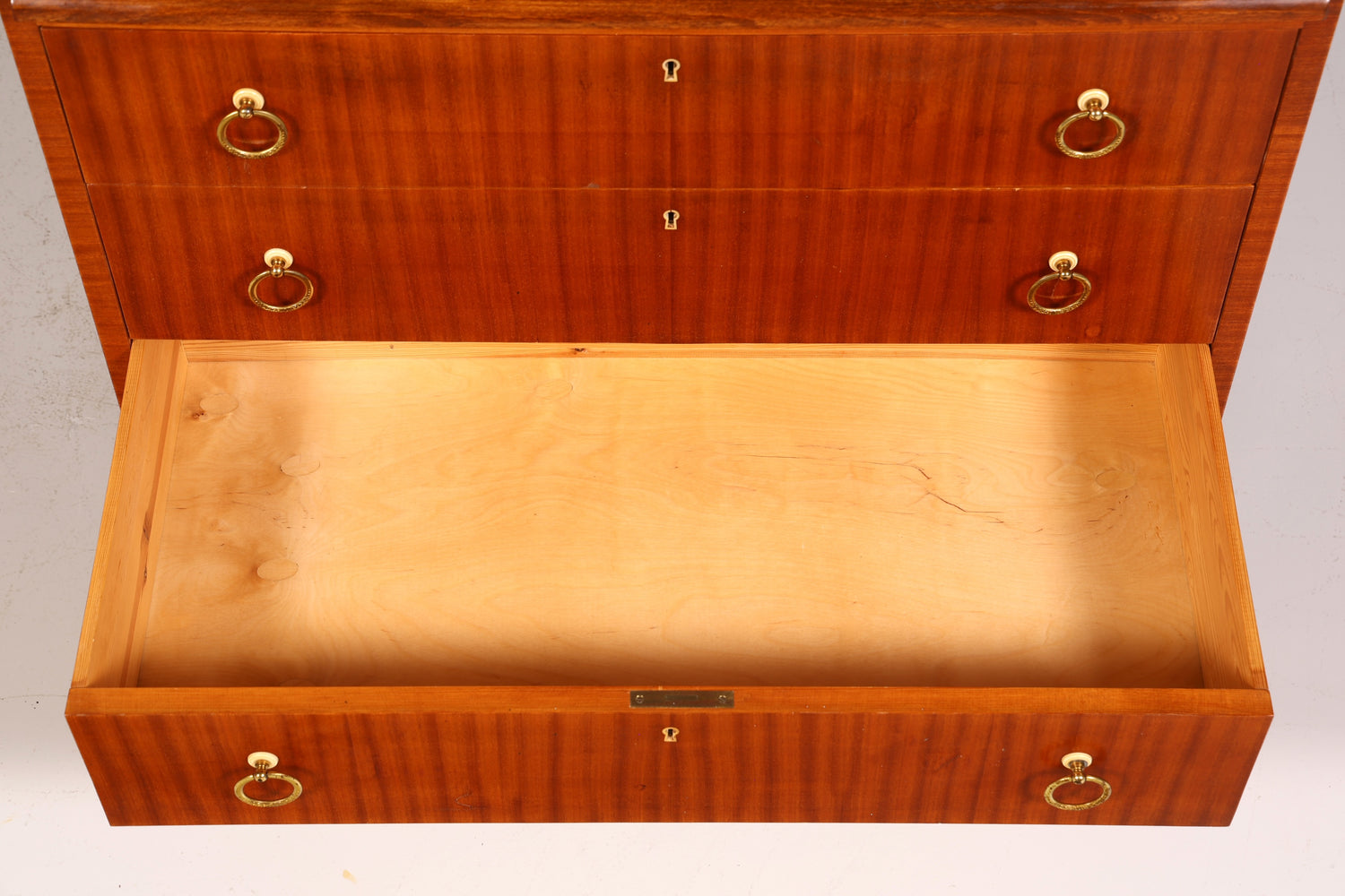 Wunderschöner Mid Century Rollladen Sekretär echt Holz Büro Schrank Vintage Schreibkommode 60s