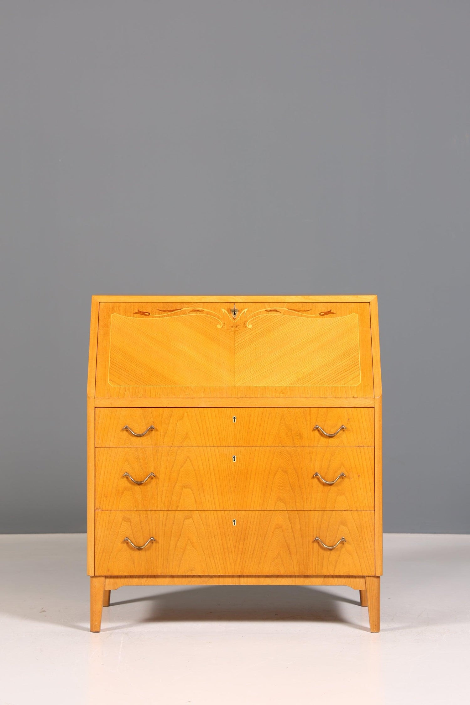 Stilvoller Mid Century Sekretär echt Holz &quot;Made in Denmark&quot; Büro Schrank Schreibkommode 60er Jahre