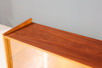 Wunderschönes Mid Century Highboard Retro Vitrine Bücherregal Schrank Kommode 60s