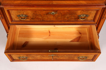 Beeindruckender Gründerzeit Sekretär Vertiko Highboard Louis Philippe Kommode um 1880