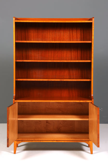 Traumhaftes Mid Century Regal echt Holz Schrank Danish Design Retro Kommode Vintage Bücherregal 60er Jahre