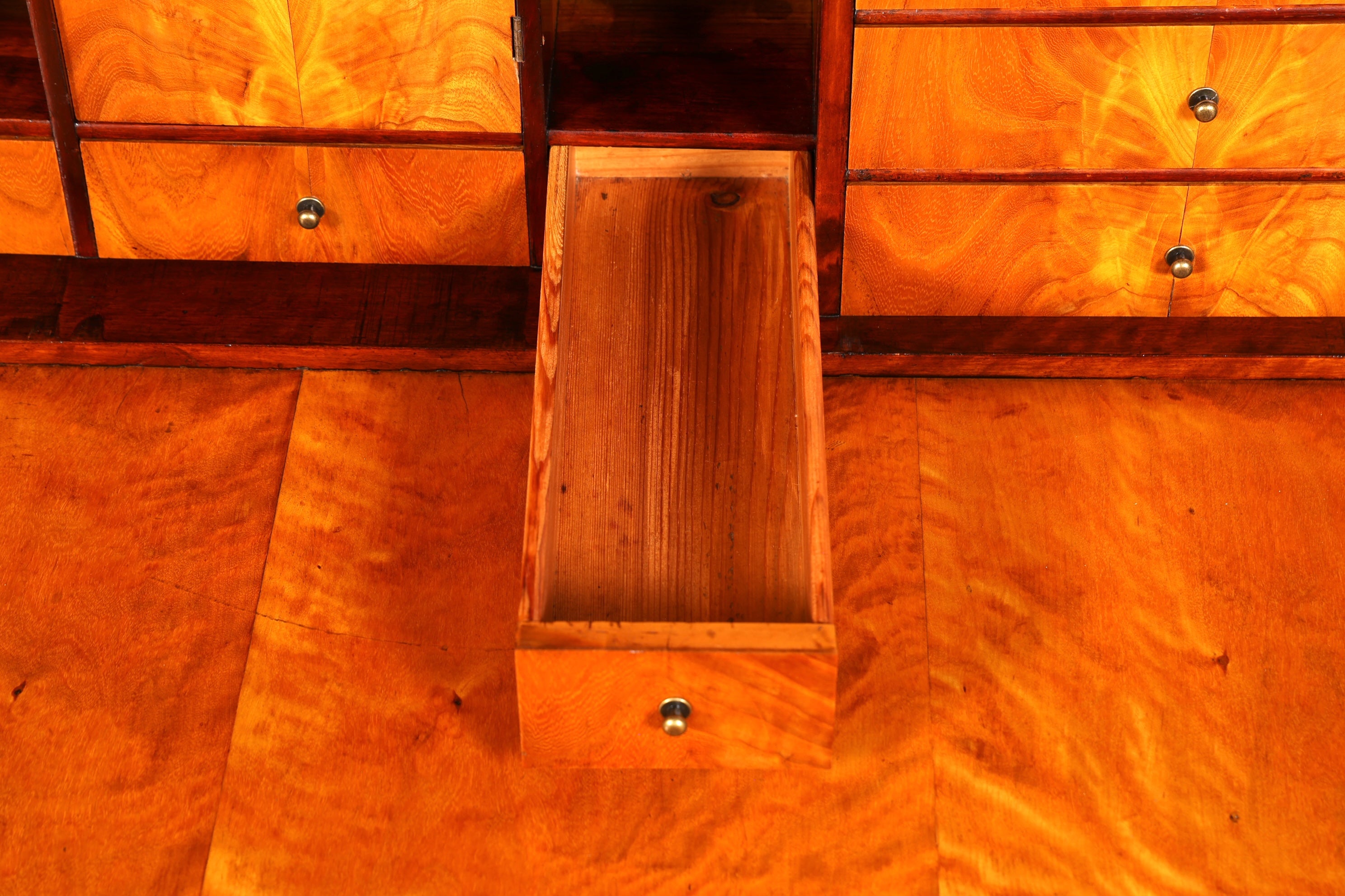 Stilvoller Biedermeier Sekretär Louis Philippe Vertiko Antik Kommode Schreibkommode Office Desk