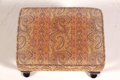 Wunderschöner Barock Stil Hocker der Marke Villeroy &amp; Boch Chippendale Stil Samt Schemel Fussablage