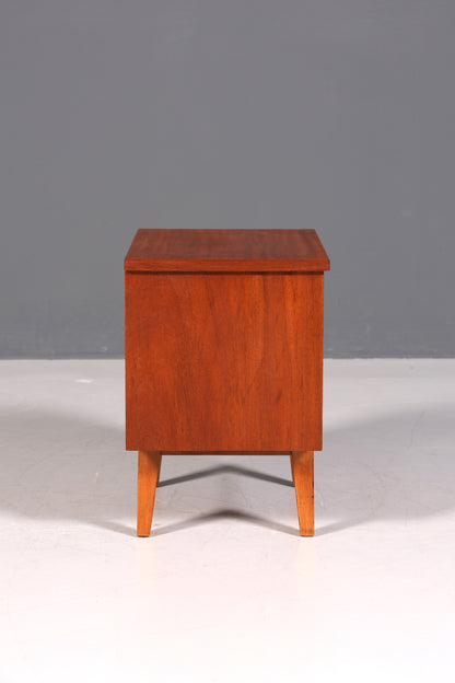 Schlichte Mid Century Kommode Vintage Klappschränkchen Danish Design Nachttisch