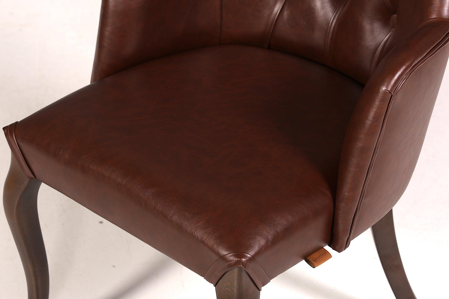 Edler Chesterfield Stil Armlehnstuhl &quot;Manila Brown&quot; Esszimmerstuhl Küchenstuhl Sekretär Stuhl