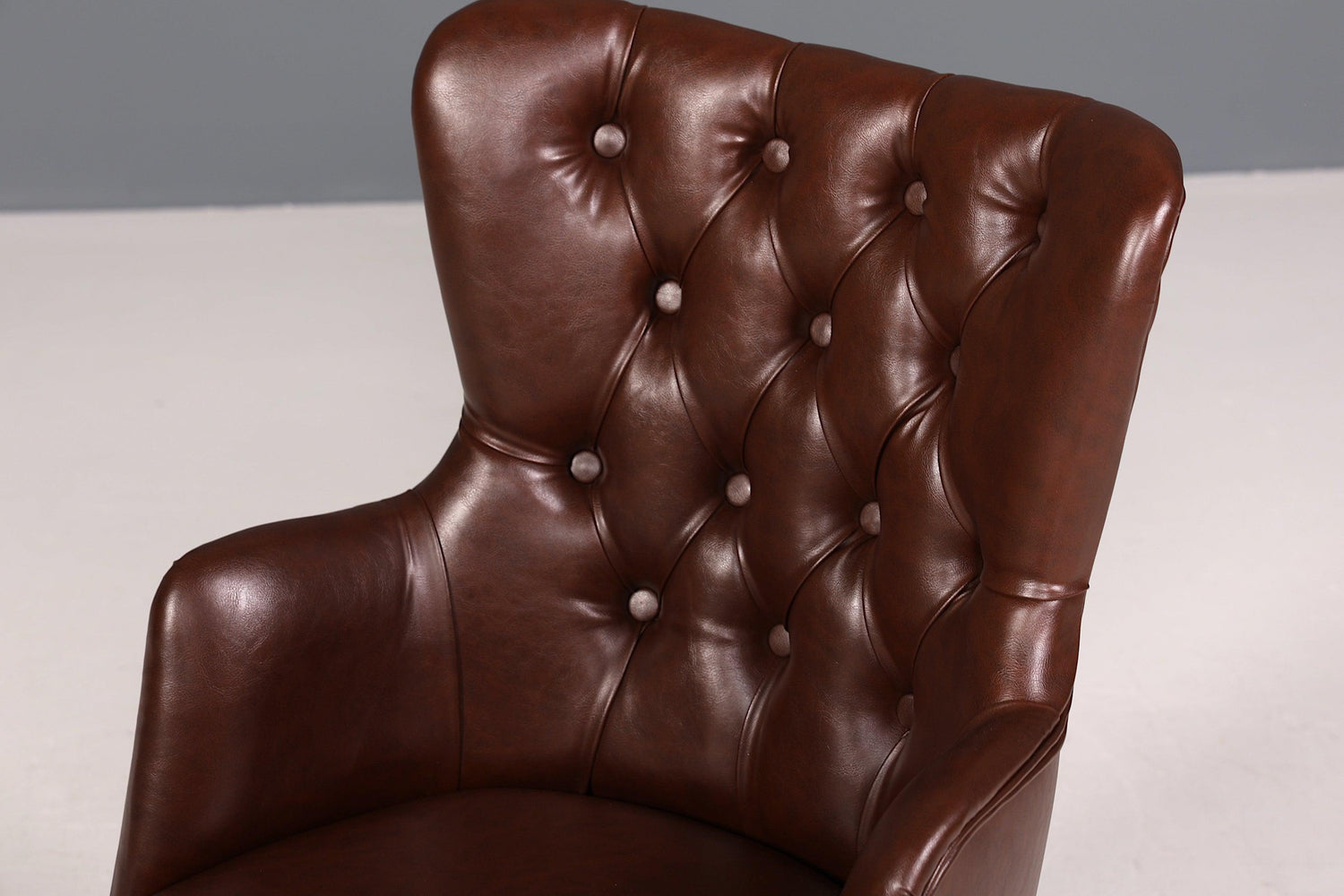 Edler Chesterfield Stil Armlehnstuhl &quot;Manila Brown&quot; Esszimmerstuhl Küchenstuhl Sekretär Stuhl