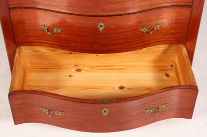 Wunderschöne Englische Kommode mit Spiegelaufsatz Barock Stil Frisierkommode Holz Schrank Flurschrank