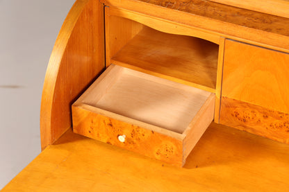Wunderschöner Mid Century Rollladen Sekretär echt Holz Büro Schrank Vintage Schreibkommode