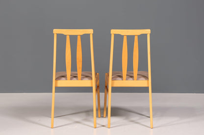 2x Schlichte Mid Century Stühle Retro Stuhlset Danish Design Küchenstühle Esszimmer Stühle