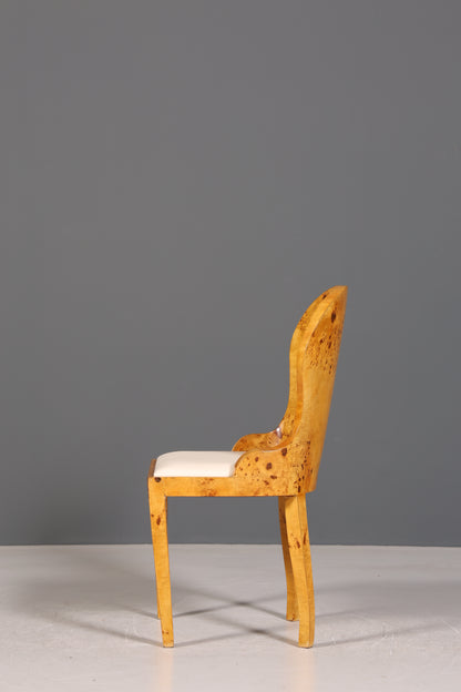 Edler Art Deco Design Stuhl Biedermeier Stil Sekretär Stuhl Birke Esszimmer Stuhl