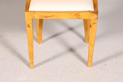 Edler Art Deco Design Stuhl Biedermeier Stil Sekretär Stuhl Birke Esszimmer Stuhl