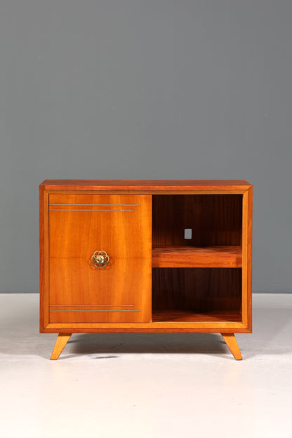 Traumhaftes Mid Century Sideboard Vintage Vitrine Schiebetür Kommode Bar Schrank 60s