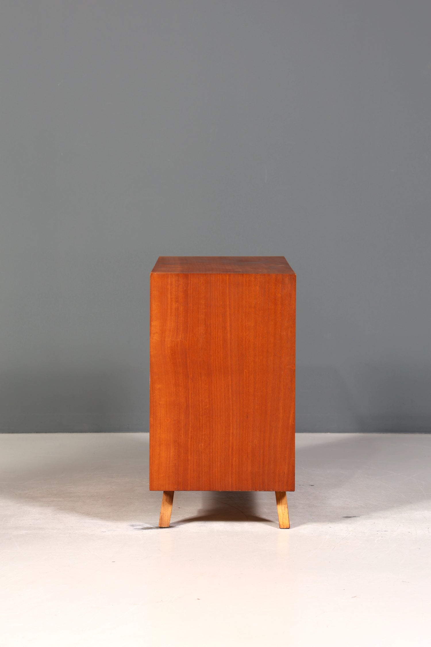 Traumhaftes Mid Century Sideboard Vintage Vitrine Schiebetür Kommode Bar Schrank 60s