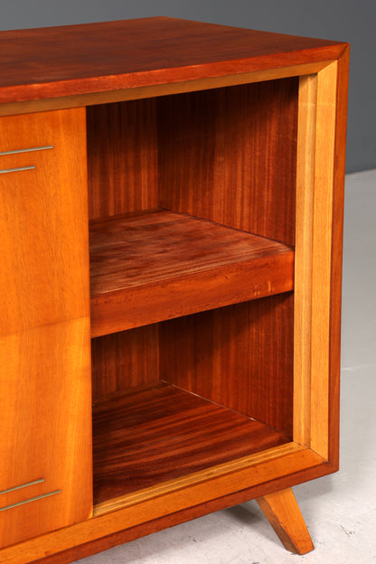 Traumhaftes Mid Century Sideboard Vintage Vitrine Schiebetür Kommode Bar Schrank 60s