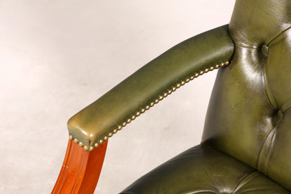 Edler Original Chesterfield Sessel Englisch Leder Herrensessel UK Armlehnsessel