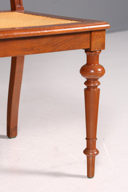 Stilvoller Gründerzeit Stuhl Antik Korbgeflecht Schreibtisch Stuhl Sekretär Stuhl Antik Küchenstuhl 1 von 2