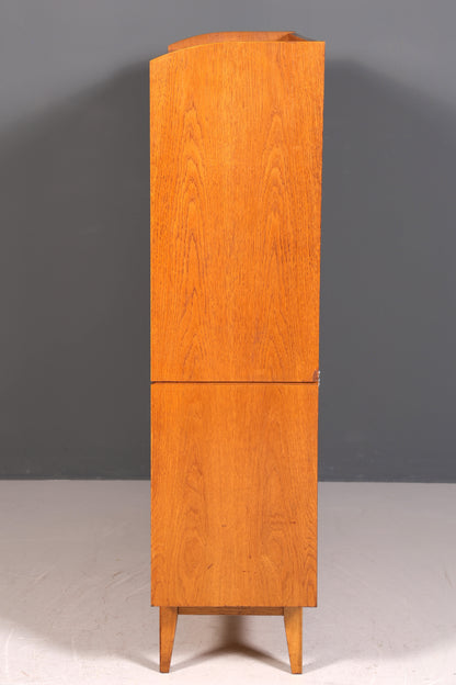 Traumhafter Mid Century Schrank Vitrine Vintage Retro Highboard Vitrinenschrank 60s Regal