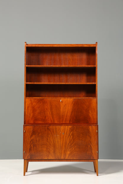 Wunderschöner Mid Century Schrank Sekretär Bücherregal Vintage Highboard Retro Holz Regal 60er Jahre