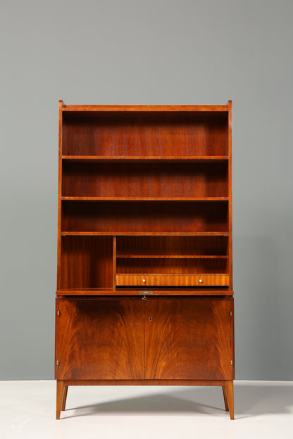 Wunderschöner Mid Century Schrank Sekretär Bücherregal Vintage Highboard Retro Holz Regal 60er Jahre