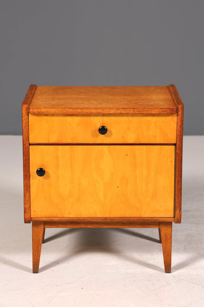 Schlichte Mid Century Kommode Vintage Nachttisch 60s Schubladenkommode 2 von 2