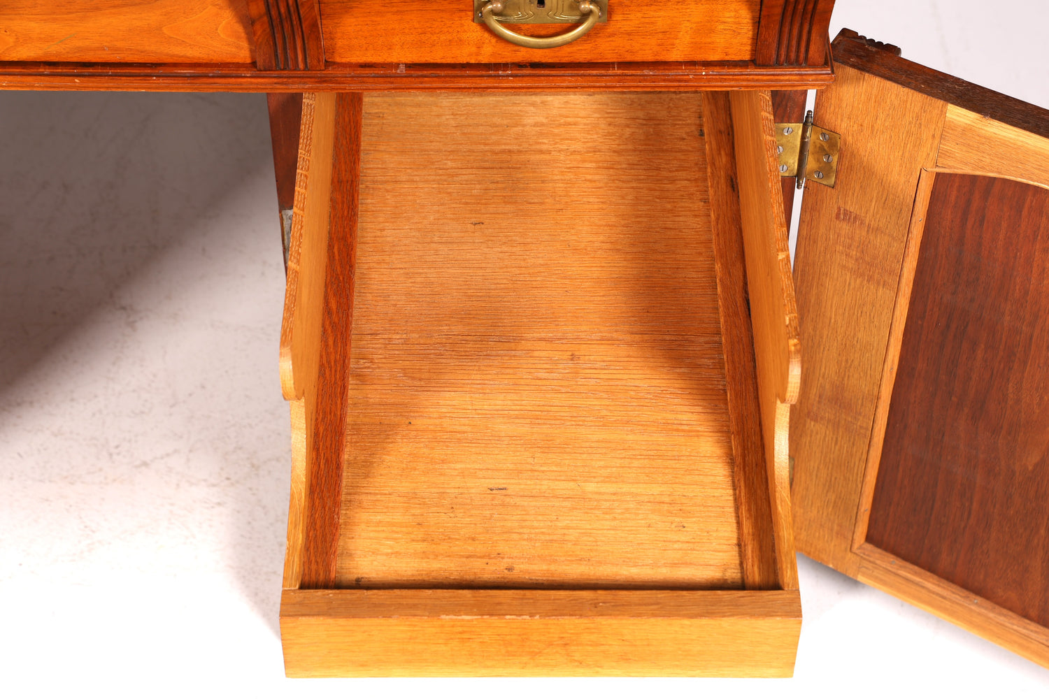 Traumhafter Jugendstil Schreibtisch Eiche Holz Gründerzeit Desk Antik Bürotisch Office Desk