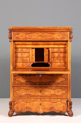 Edler Louis Philippe Sekretär um 1880 Gründerzeit Antik Vertiko Schrank Chiffoniere Schubladenkommode
