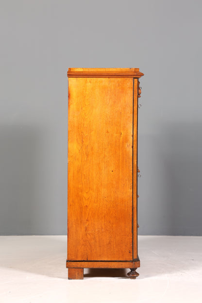 Stilvoller Gründerzeit Sekretär Vertiko Highboard Jugendstil Kommode Schrank um 1900