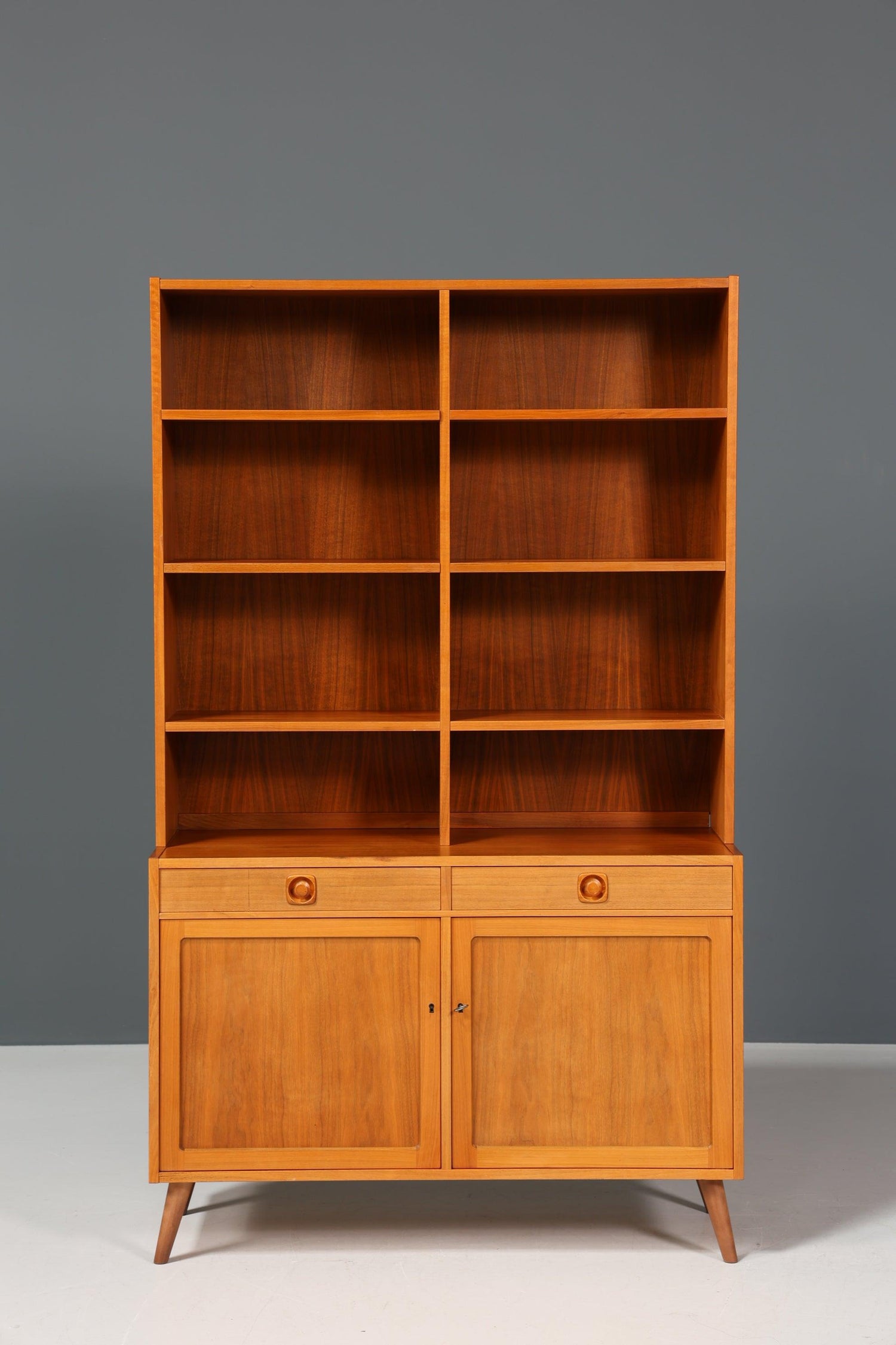 Traumhaftes Mid Century Regal &quot;Made in Denmark&quot; echt Holz Schrank Danish Design Retro Kommode Vintage Bücherregal 60er Jahre