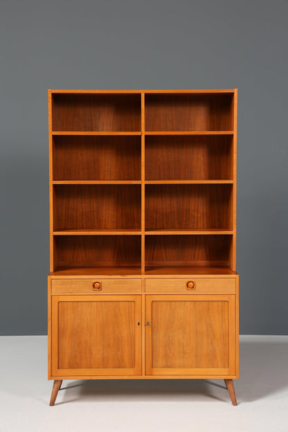 Traumhaftes Mid Century Regal &quot;Made in Denmark&quot; echt Holz Schrank Danish Design Retro Kommode Vintage Bücherregal 60er Jahre