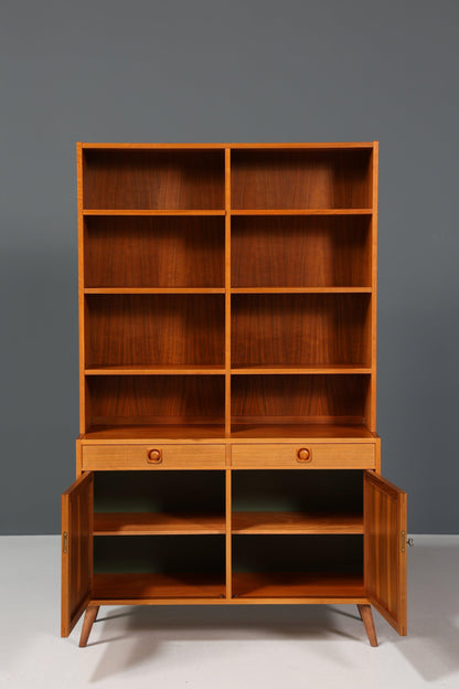 Traumhaftes Mid Century Regal &quot;Made in Denmark&quot; echt Holz Schrank Danish Design Retro Kommode Vintage Bücherregal 60er Jahre