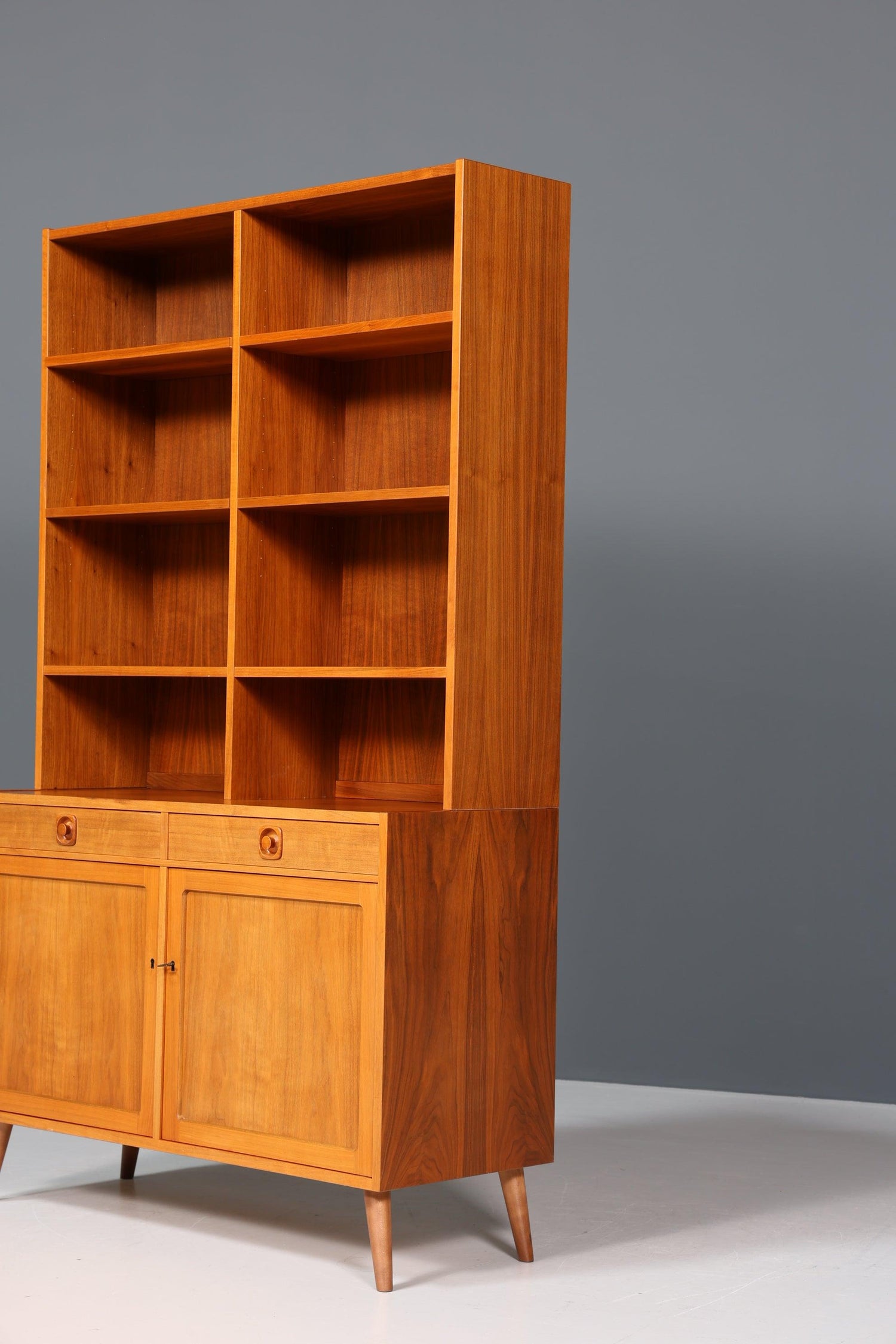 Traumhaftes Mid Century Regal &quot;Made in Denmark&quot; echt Holz Schrank Danish Design Retro Kommode Vintage Bücherregal 60er Jahre