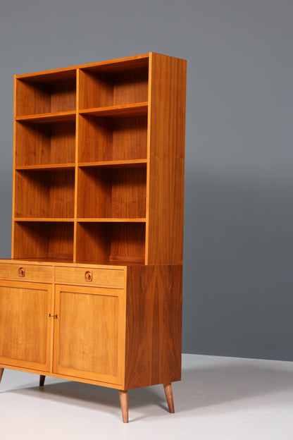 Traumhaftes Mid Century Regal &quot;Made in Denmark&quot; echt Holz Schrank Danish Design Retro Kommode Vintage Bücherregal 60er Jahre
