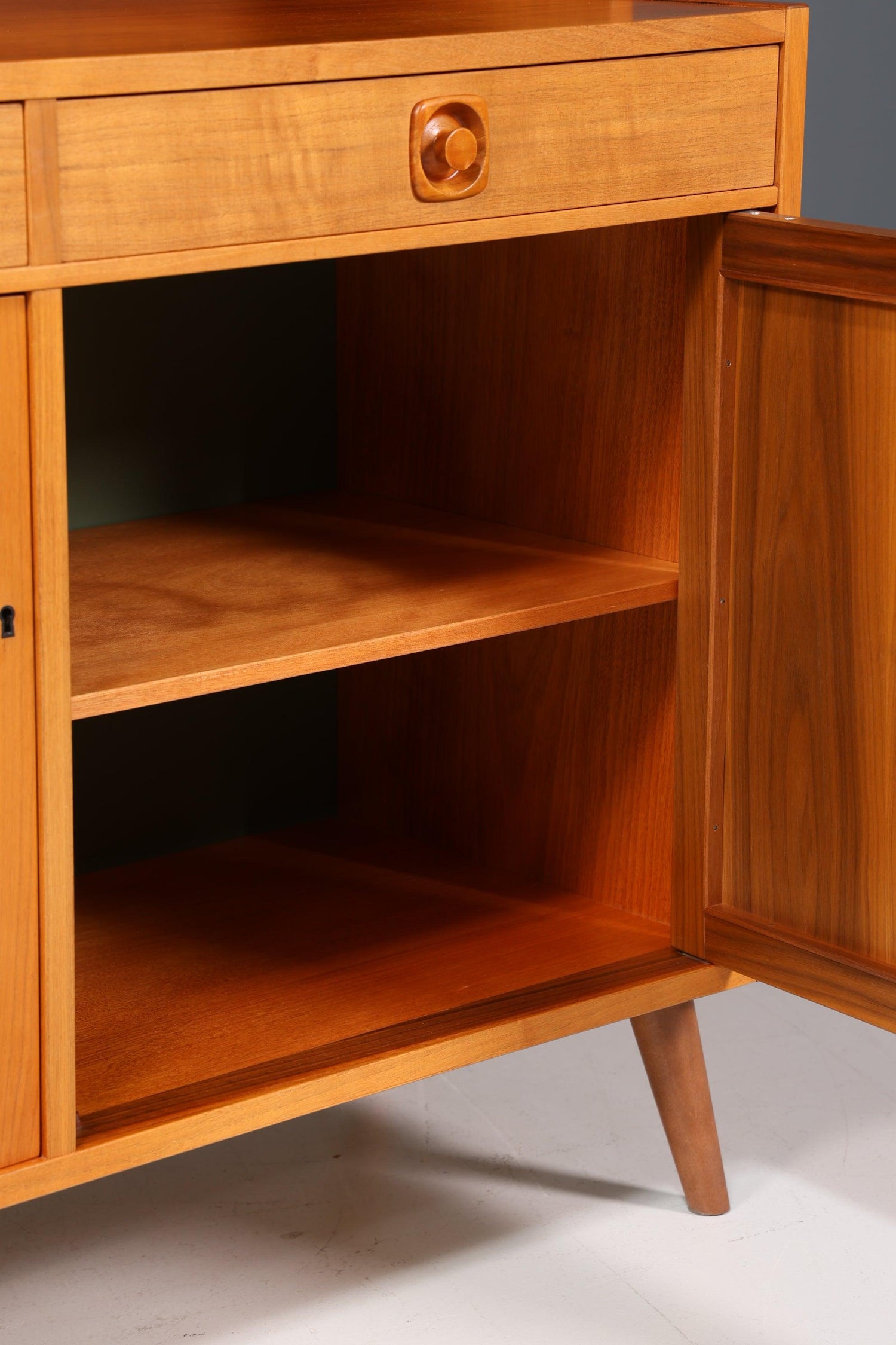Traumhaftes Mid Century Regal &quot;Made in Denmark&quot; echt Holz Schrank Danish Design Retro Kommode Vintage Bücherregal 60er Jahre
