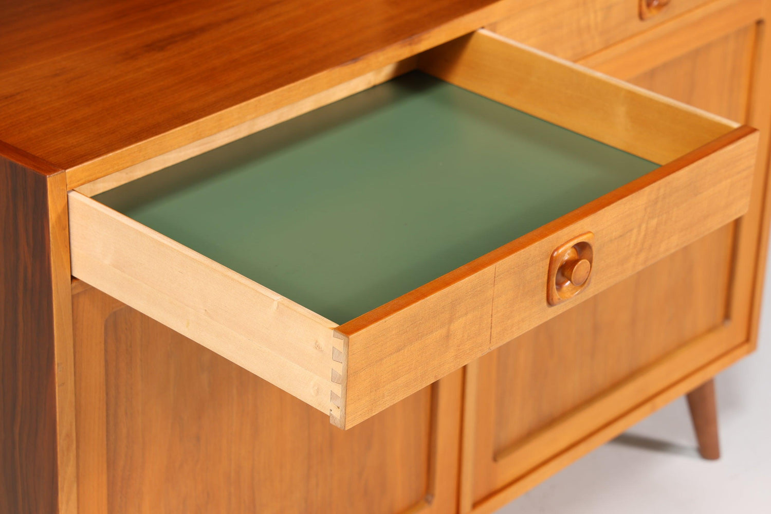 Traumhaftes Mid Century Regal &quot;Made in Denmark&quot; echt Holz Schrank Danish Design Retro Kommode Vintage Bücherregal 60er Jahre