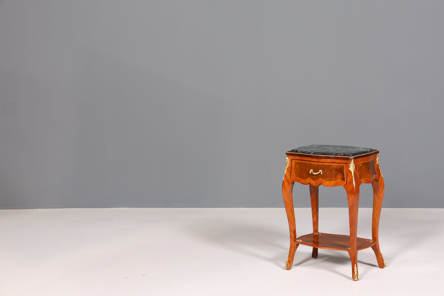 Beautiful Louis XV side table baroque style storage table marble chest of drawers telephone table