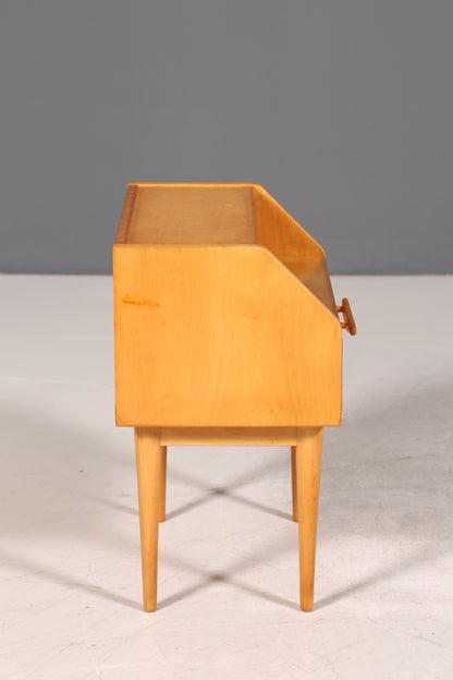 Traumhafte Hellerau Kommode Mid Century Nachttisch echt Holz Beistelltisch VEB Möbel 2 von 2