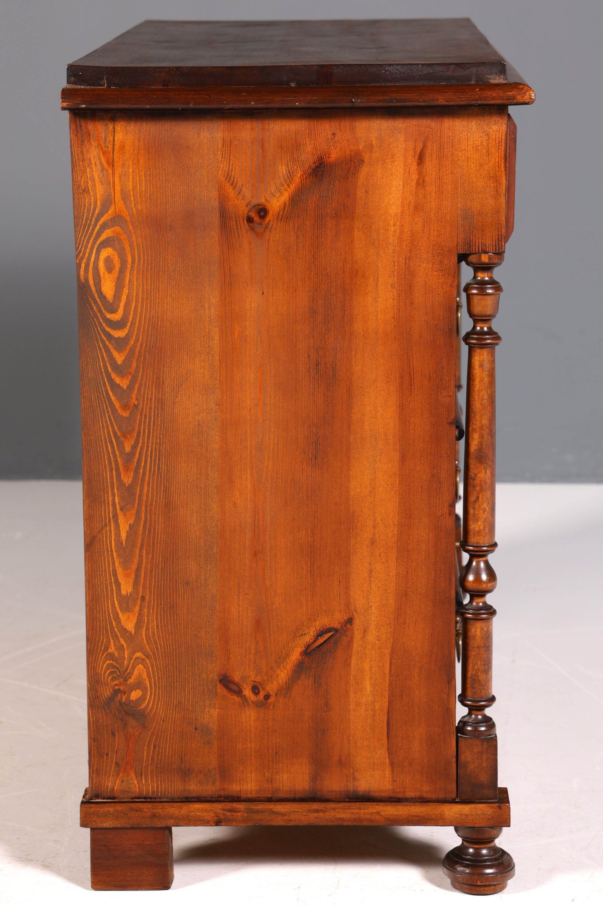 F855 Finish Wunderschöne Gründerzeit Kommode Louis Philippe Nussbaum Schubladen Kommode Sideboard um 1880