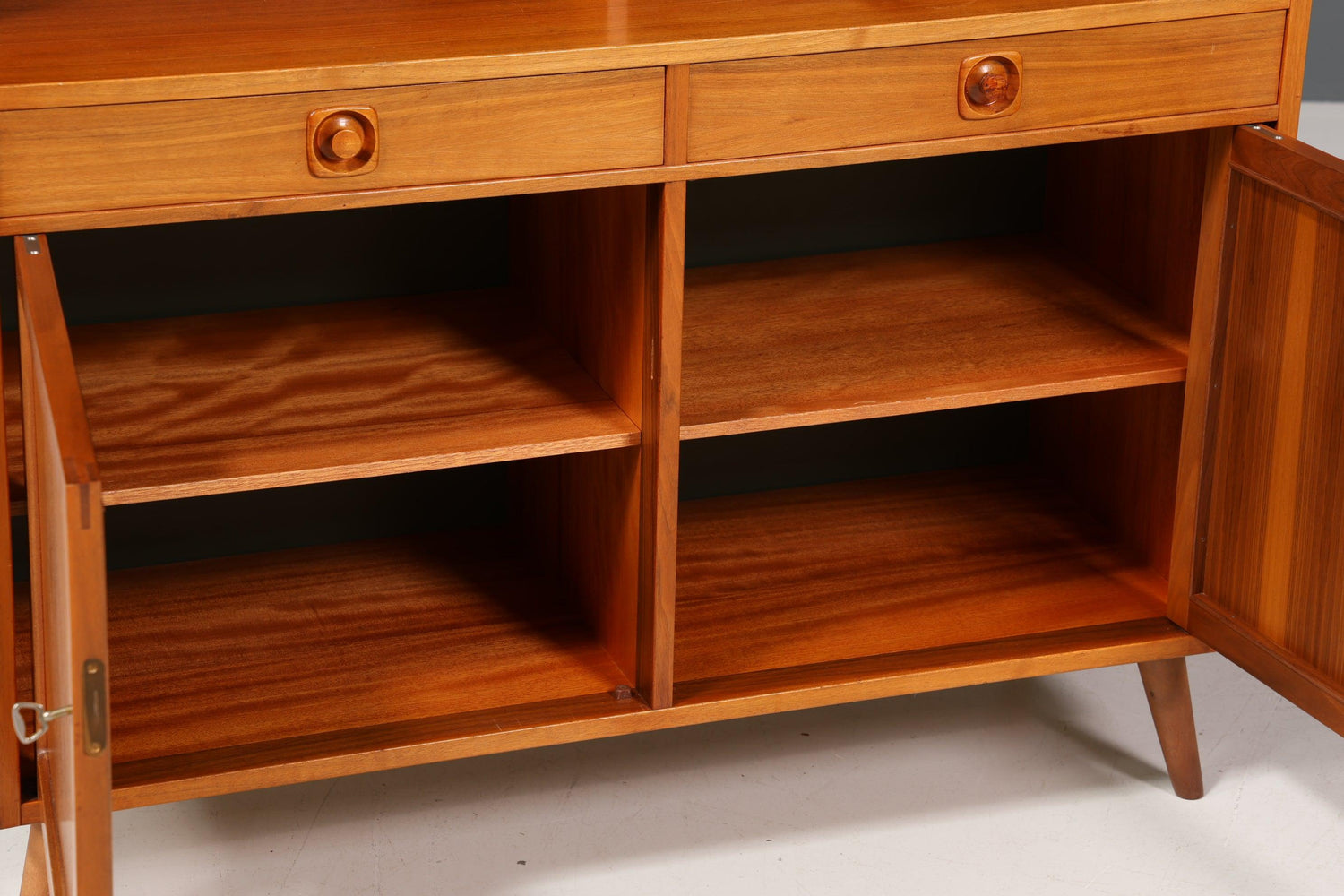 Traumhaftes Mid Century Regal &quot;Made in Denmark&quot; echt Holz Schrank Danish Design Retro Kommode Vintage Bücherregal 60er Jahre
