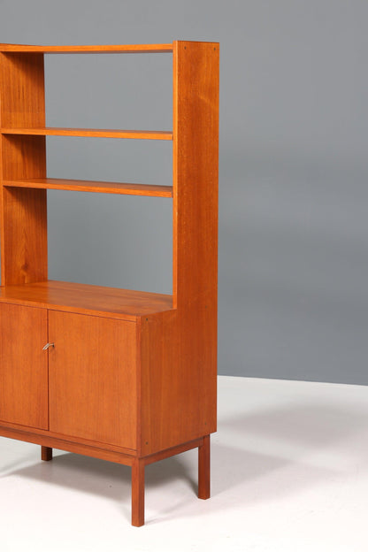 Schlichter Mid Century Schrank Vintage Retro Holz Regal 60er Jahre Bücherregal