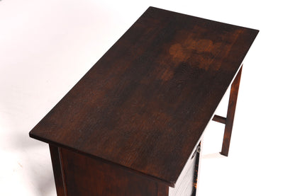 Stilvoller Bauhaus Rollladen Schreibtisch Mid Century echt Holz Bürotisch Office Table