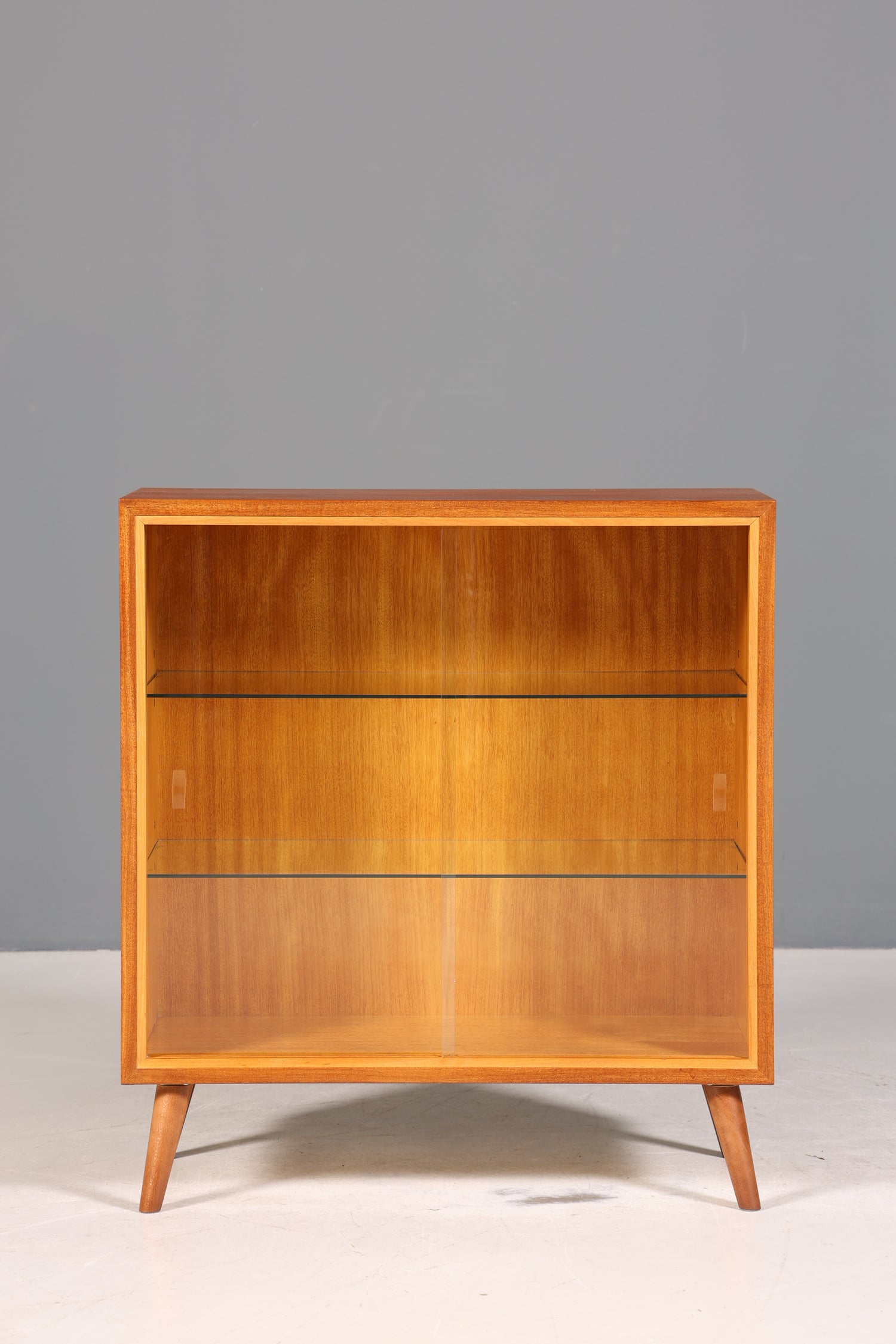 Wunderschöne Mid Century Vitrine Vintage Regal Retro Bücherregal 60s Schrank 1 von 2