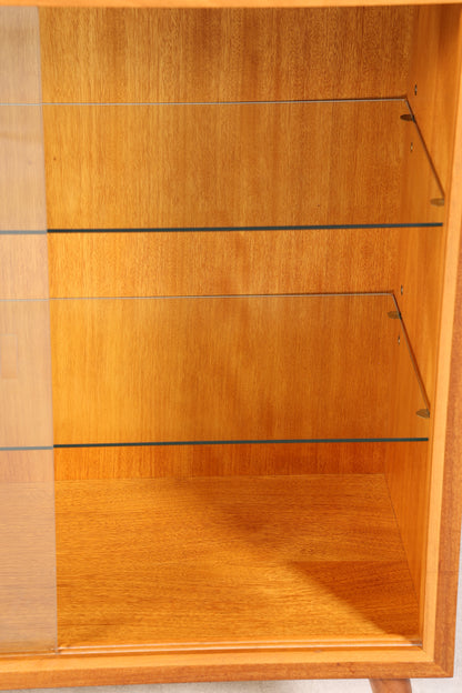 Wunderschöne Mid Century Vitrine Vintage Regal Retro Bücherregal 60s Schrank 1 von 2