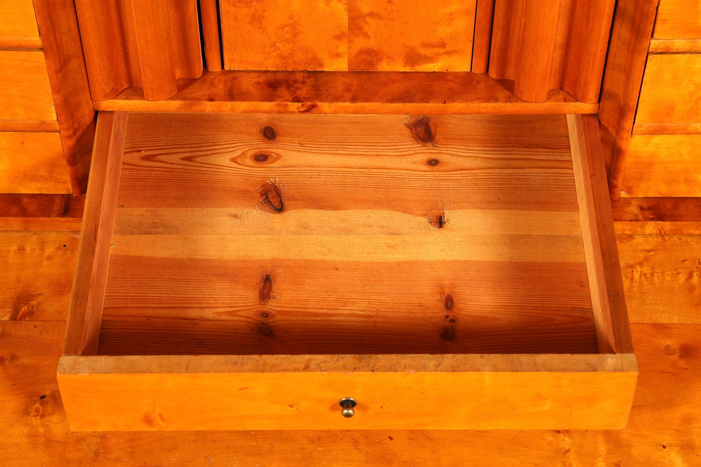 F878 Finish cm Wunderschöner Gründerzeit Sekretär Kommode Jugendstil Schubladenkommode Antik Vertiko